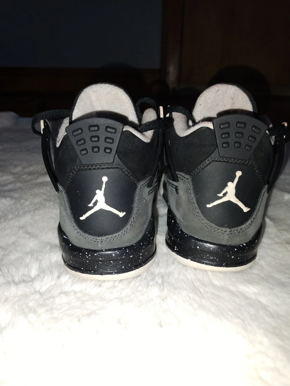 Jordan Kids Black & Gray Jumpman Low-Top Sneakers